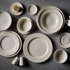 Embossed Contour Saucer 16cm/6.25" (Pack of 12)