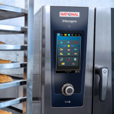 Rational iHexagon 6 Grid GN 1/1 Electric Combination Oven 20kW 3 Phase With Autodose