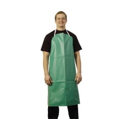 Heavy Duty PVC Apron Waterproof Reusable Green