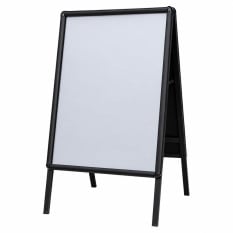 A-Frame Pavement Sign Snap Frame Poster A2 Black
