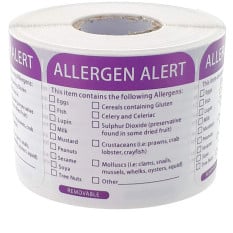 Allergen Contents Label 50mm (Pack of 500)