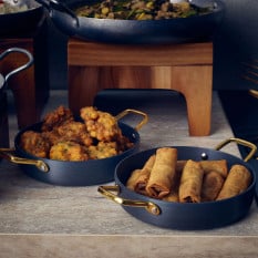 GenWare Aluminium Casserole Dish 20cm/8" 1.1L/39.8oz x 4.5cm (Pack of 3)