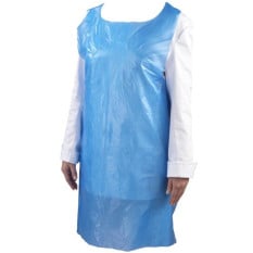 Disposable Aprons Heavy Duty Blue 2ply 30mu (Pack of 100)