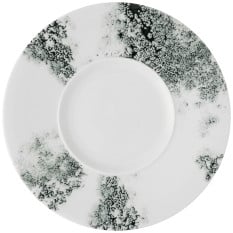 Alchemy Ambience Smoke Black Medium Rim Plate 28cm/11" (Pack of 6)