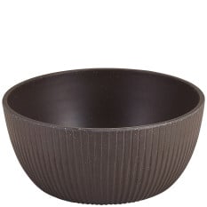 GenWare Melamine Black Aria Buffet Bowl 17 x 7.5cm