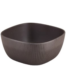 GenWare Melamine Black Aria Square Buffet Bowl 18.5cm/7.3"