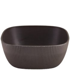 GenWare Melamine Black Aria Square Buffet Bowl 25cm/9.84"