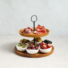 Artesà Two Tier Serving Set, 25 x 24cm/ 9" x 9.4"