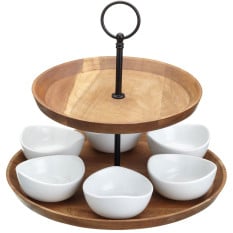 Artesà Two Tier Serving Set, 25 x 24cm/ 9" x 9.4"