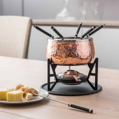 Artesà Copper Finish Fondue Set