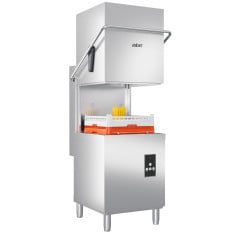 Asber Pass Through Dishwasher 500mm Basket with Break Tank