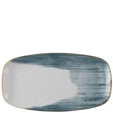 Churchill Stonecast Accents Blueberry Chefs’ Oblong Plate 35.5 x 18.9cm/13.875 x 7.375" (Pack of 6)