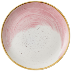 Churchill Stonecast Accents Petal Pink Coupe Plate 28.5cm/11.25" - Overhead