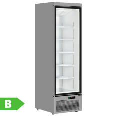 Tefcold Upright Display Fridge Stainless Steel 614 Litre