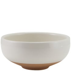 GenWare Kava White Stoneware Belly Bowl 11.5cm/4.5" (Pack of 6)