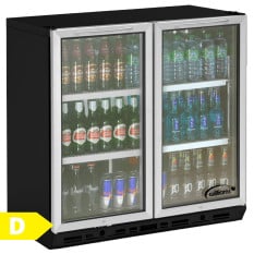 Williams BC2 Bottle Cooler Double Door - Black
