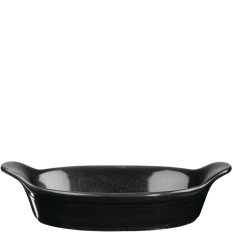 Churchill Cookware Black Round Eared Dish 17.5 x 21.5cm (Pack of 6)