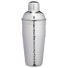 BarCraft Hammered Stainless Steel Cocktail Shaker 700ml 