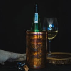 BarCraft Double Walled Copper Finish Stainless Steel Wine Cooler