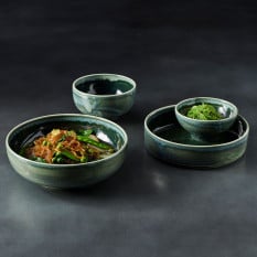 Steelite Aurora Vesuvius Burnt Emerald Tray 20cm/8" (Pack of 12)