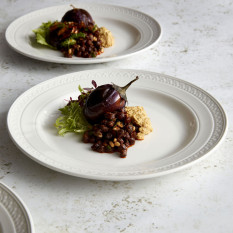 Steelite Bead Accent Soup/Pasta Plate 24cm/9.5" (Pack of 12)