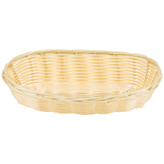 Natural Oblong Rattan Basket 8" x 4"