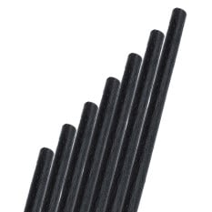 Agave Fibre Compostable Plant Based Cocktail Straws Black 5.75 Inch 15cm (Box of 250)