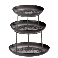 Vintage Black Seafood Serving Tower