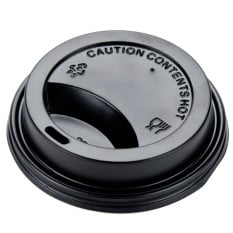 Black Plastic Sip Through Lid (for 8oz Cup) x1000