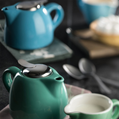 Barista Blue Teapot 450ml/15oz (Pack of 6)