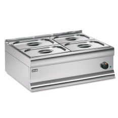 Lincat BM7XB Silverlink 600 Electric Counter-top Dry Heat Bain Marie Gastronorms Base & 4x 1/2GN 750mm