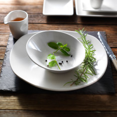 Steelite Taste White Zest Platter 20cm/8" (Pack of 24)