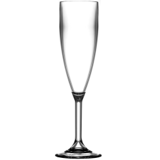 Reusable Polycarbonate Champagne Flutes 187ml/6.6oz (Pack of 12)