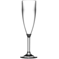 Reusable Polycarbonate Champagne Flute 6.6oz CE Lined 175ml (Pack of 6)