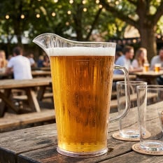 Pitcher Jug Polycarbonate Plastic 4 Pint CE/UKCA Marked (Pack of 4)