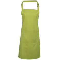 Lime Full Bib Apron With Pocket