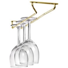 Brass Plated Glass Rack (61cm)