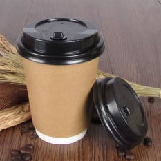 Recyclable Paper Cup Double Walled Kraft 236ml/8oz (Pack of 500)