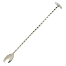 Genware Cocktail Mixing Bar Spoon Stainless Steel 27cm