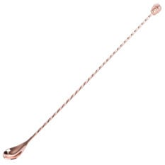 Copper Plated Bar Spoon With Skull End 40.5cm