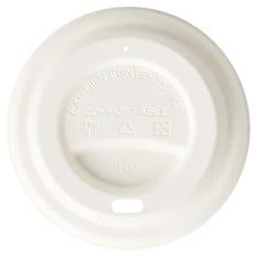 Bagasse Compostable Hot Drink Sip-thru Lids 8oz (Pack of 1000)