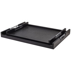 GenWare Solid Black Low Wall Butlers Tray 65 x 49cm