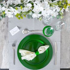 Metallic Dining Table Bundle Green (Pack of 18)