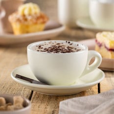 Barista Matt White Saucer 14.5cm/5.5" (Pack of 12)