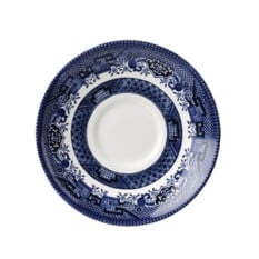 Churchill Super Vitrified Vintage Prints Blue Willow Georgian Saucer 14.1cm x12