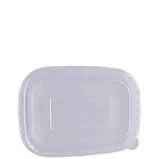 Lid for Takeaway Rectangular Deli Container PET for Cold (Pack of 300)
