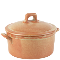 Rustico Flame Lidded Casserole 12x5.5cm/4.75x2.25" 425ml/15oz (Pack of 6)