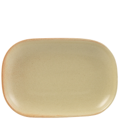 Rustico Flame Rectangular Plate 24x16cm x 6