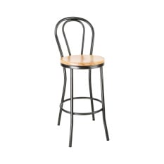 Bolero Clarisse High Stool Metallic Grey