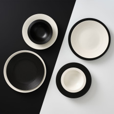 Steelite Folio Concorde Noir Oatmeal Bowl 16.5cm/6.5" 515ml/18oz (Pack of 12)